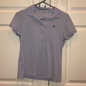Blue Lacoste button down shirt